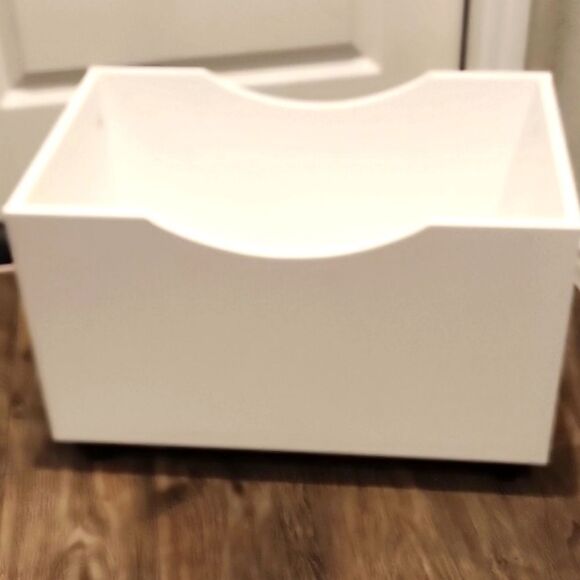 At Home White Rolling Tote - Picture 5 of 6